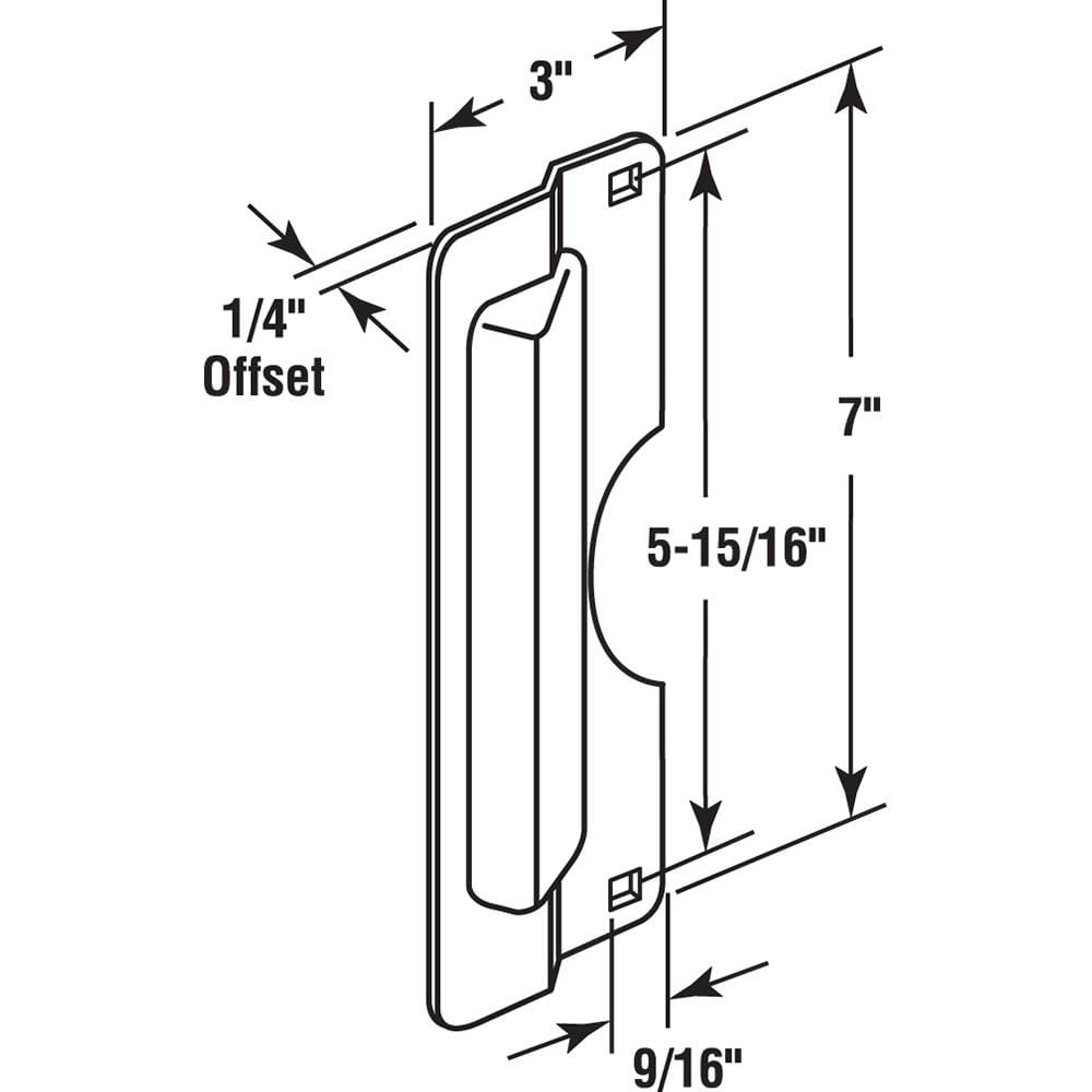 Prime-Line U 9496 Latch Guard Plate Cover