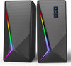 Desktop Speakers with 6 Colorful RGB Lights