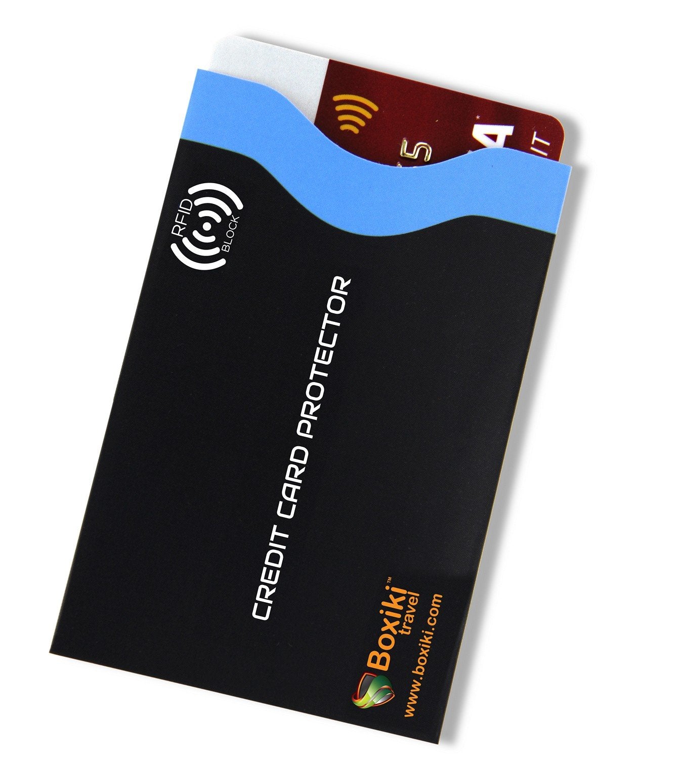 Boxiki Travel RFID Blocking Sleeves for Credit Cards