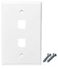 Keystone Face Plate Double Hole (White)