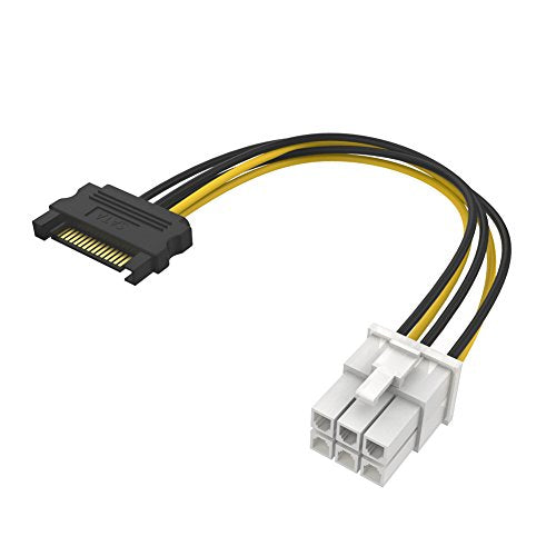 VICTONY 6 Pin PCI-E 1x to 16x Powered Riser Adapter Card w/ 60cm USB 3.0 Extension Cable