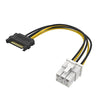 VICTONY 6 Pin PCI-E 1x to 16x Powered Riser Adapter Card w/ 60cm USB 3.0 Extension Cable