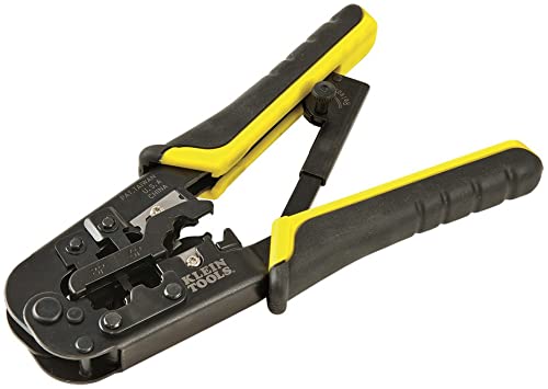 Klein Tools - 52 767 VDV226-011-SEN Crimper, All-in-One Ratcheting Modular Data Cable Crimper