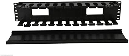 19" 2U Rack Mount Cable Management Unit