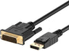 Rankie DisplayPort (DP) to DVI Cable, Gold Plated, 6 Feet