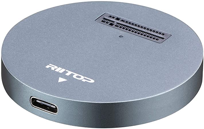 RIITOP NVMe to USB Docking Station, External M.2 PCI-e NVMe SSD to USB-C Reader Adapter for M.2