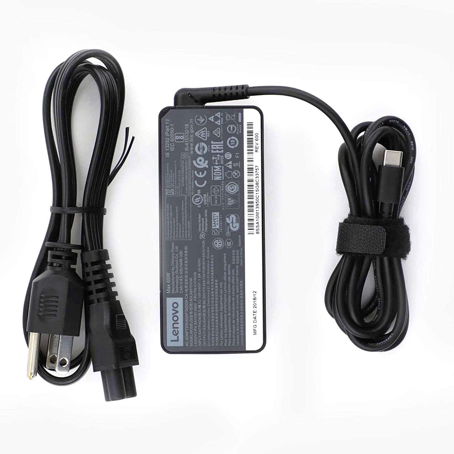 USB Type-C 65W 20V AC Adapter - 3.25A