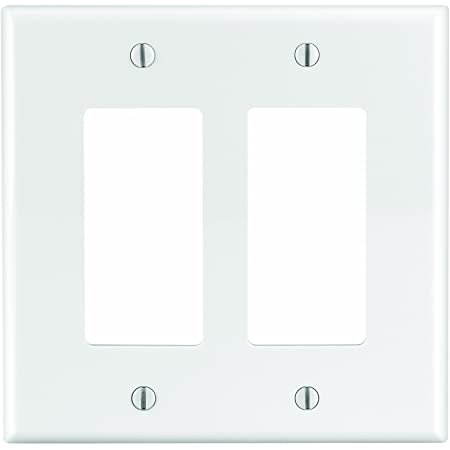 Leviton 2-Decora/Gfci Midway Size Wall Plate, 2 Gang