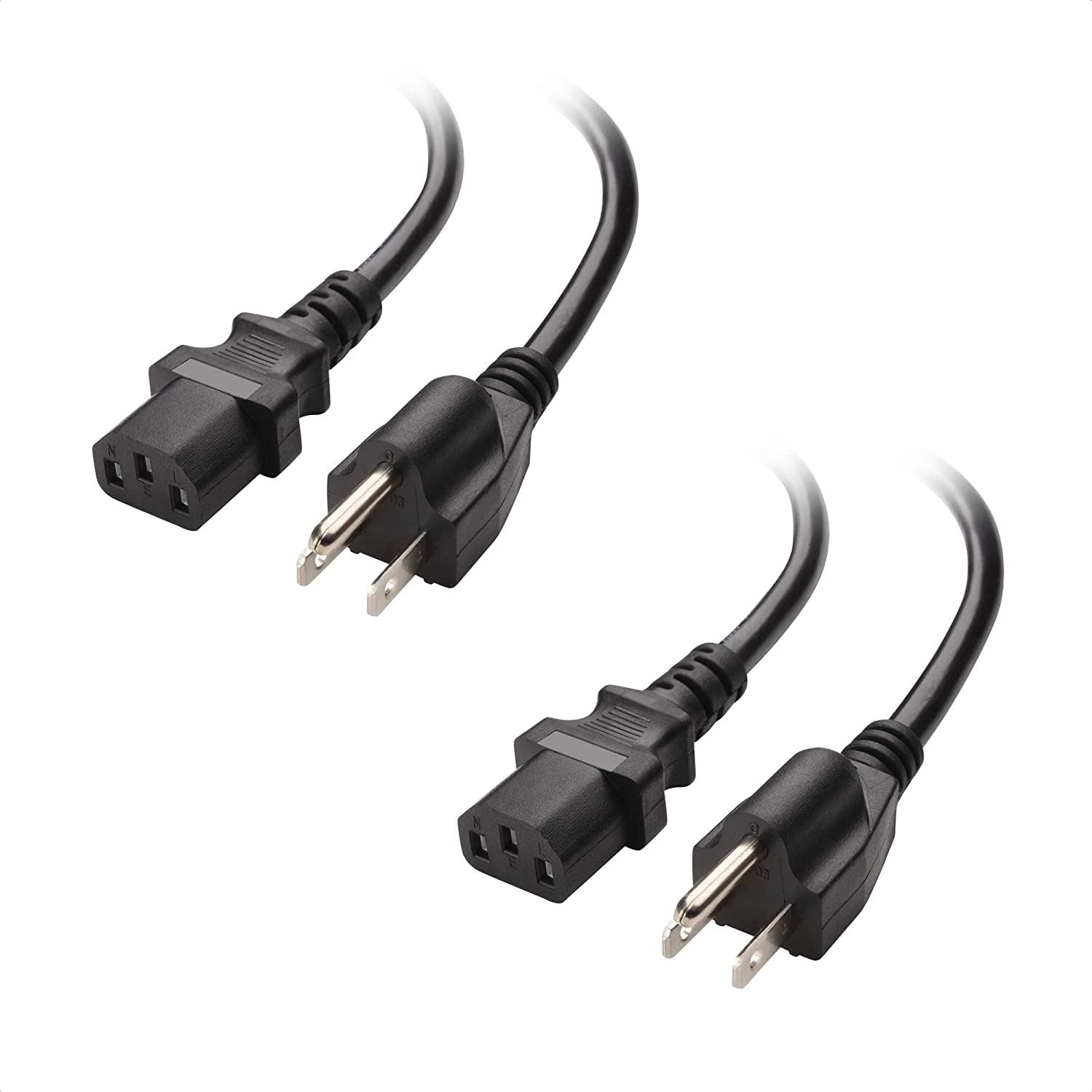 Cable Matters 16 AWG Heavy Duty 3 Prong Computer Monitor Power Cord in 10 Feet