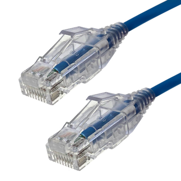 Blue Patch Cables - Slim - Cat 6a