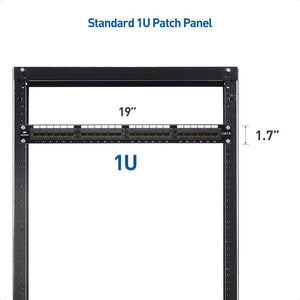 Cable Matters Rackmount or Wallmount 24-Port CAT6 RJ45 Patch Panel