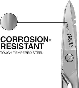 Klein Tools 2100-9 Stainless Steel Electrician Scissors