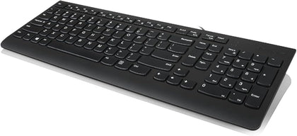 Lenovo 300 USB Keyboard, Wired, Adjustable Tilt, and Ergonomic.