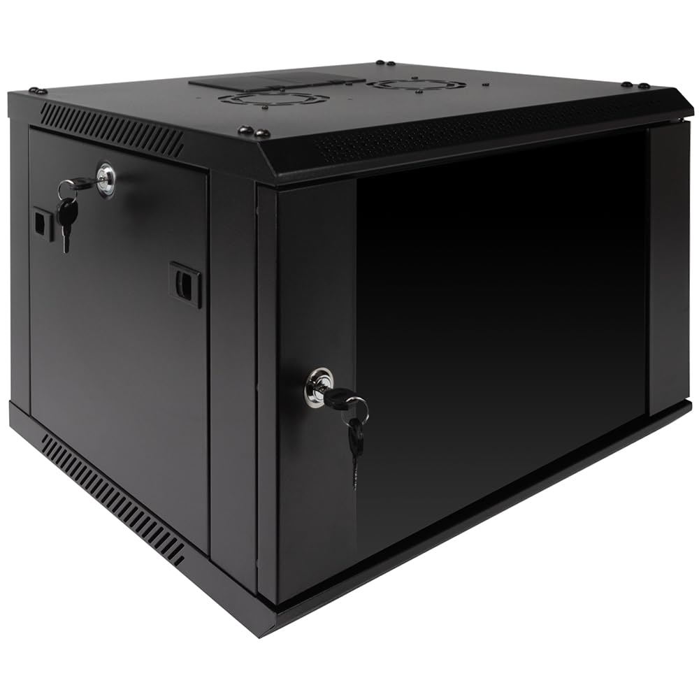 NavePoint 6U Server Rack Enclosure with Glass Door