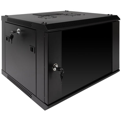 NavePoint 6U Server Rack Enclosure with Glass Door