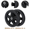 7 Inch Lawn Mower Wheels - 2pcs