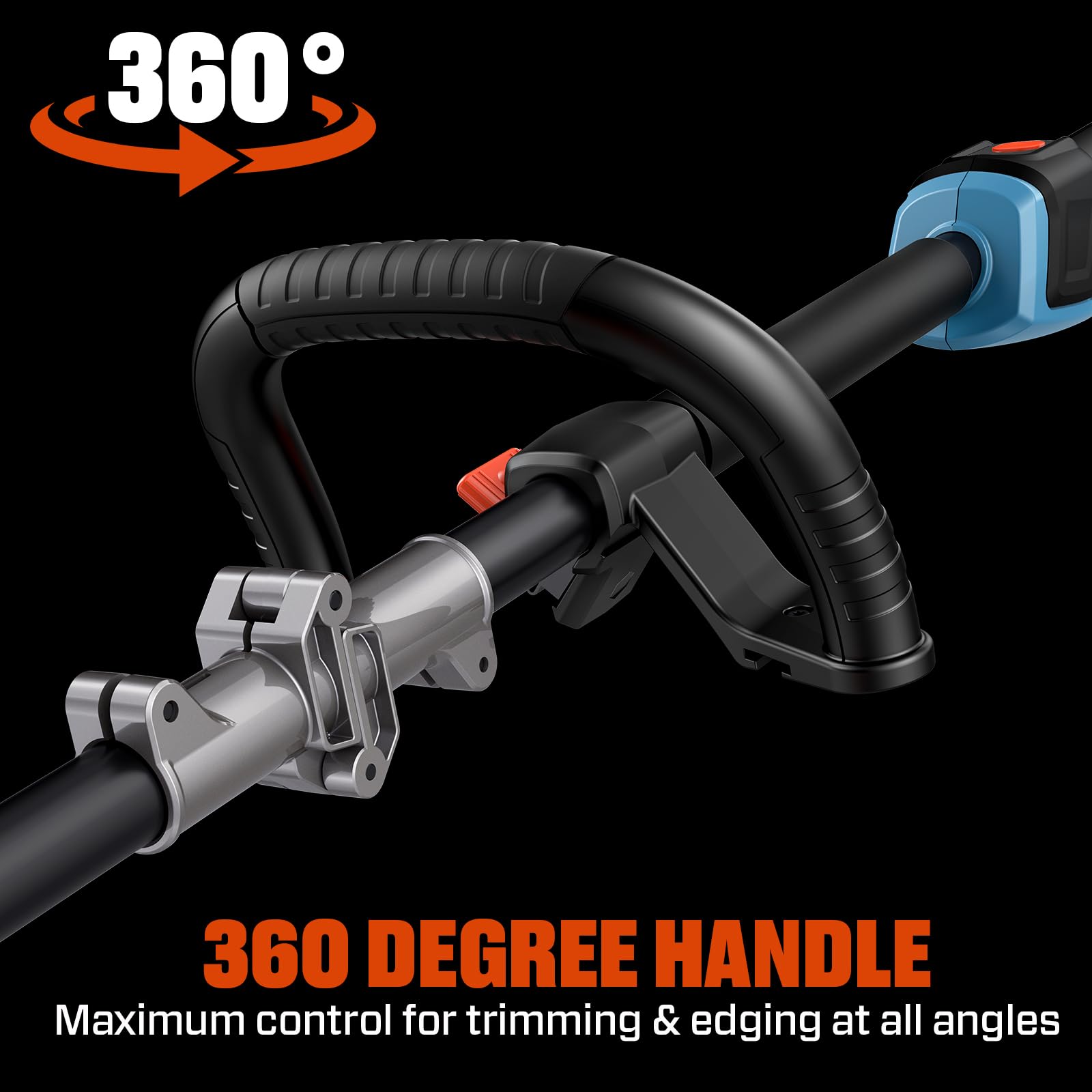 SENIX String Trimmer Cordless 16-Inch Weed Wacker & Edger - GTX6-M