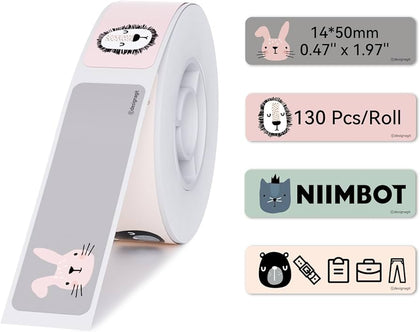 NIIMBOT - D11 Label Maker Tape -  D110 Cute Label Paper - Happy Friends