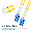 0.3 Meter (1 foot)  Fiber Optic Patch Cord LC UPC to LC UPC