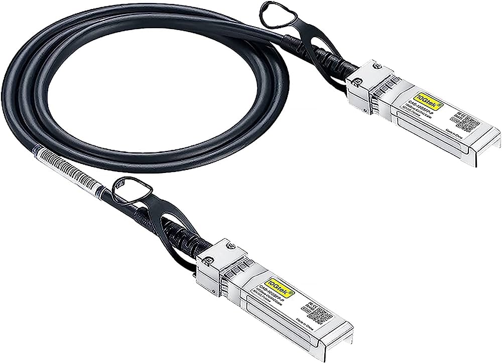 10Gtek# SFP+ DAC Twinax Cable - SFP-H10GB-CU1M - 1 Meter(3.3ft)