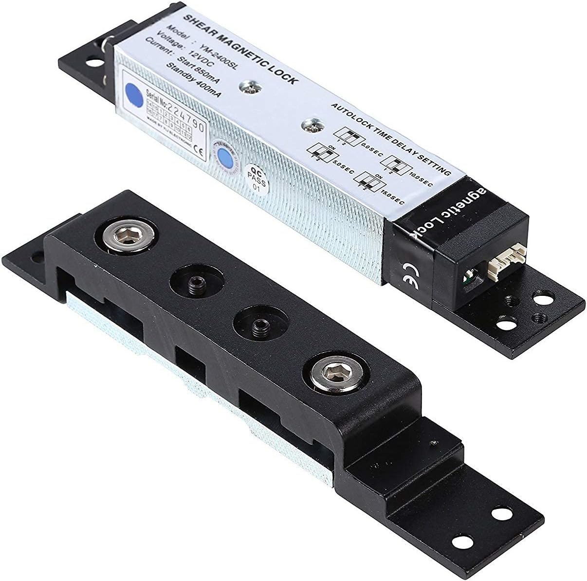 UHPPOTE 2600lb Holding Force 12VDC Voltage Electric Shear Magnetic Lock