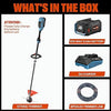 SENIX String Trimmer Cordless 16-Inch Weed Wacker & Edger - GTX6-M