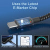 USB C to USB C Cable -  6FT -  60W (3.1A) Nylon Braided