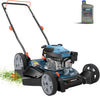 SENIX 21" 144cc 4-Cycle Gas Push Lawn Mower with 2-in-1 Side Discharge & Mulching - LSPG-L6