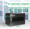 Wall Mount Network Server Cabinet 9U - 19.7in Depth