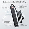 Cable Matters 6-Outlet Surge Protector - 8ft - Sold individually
