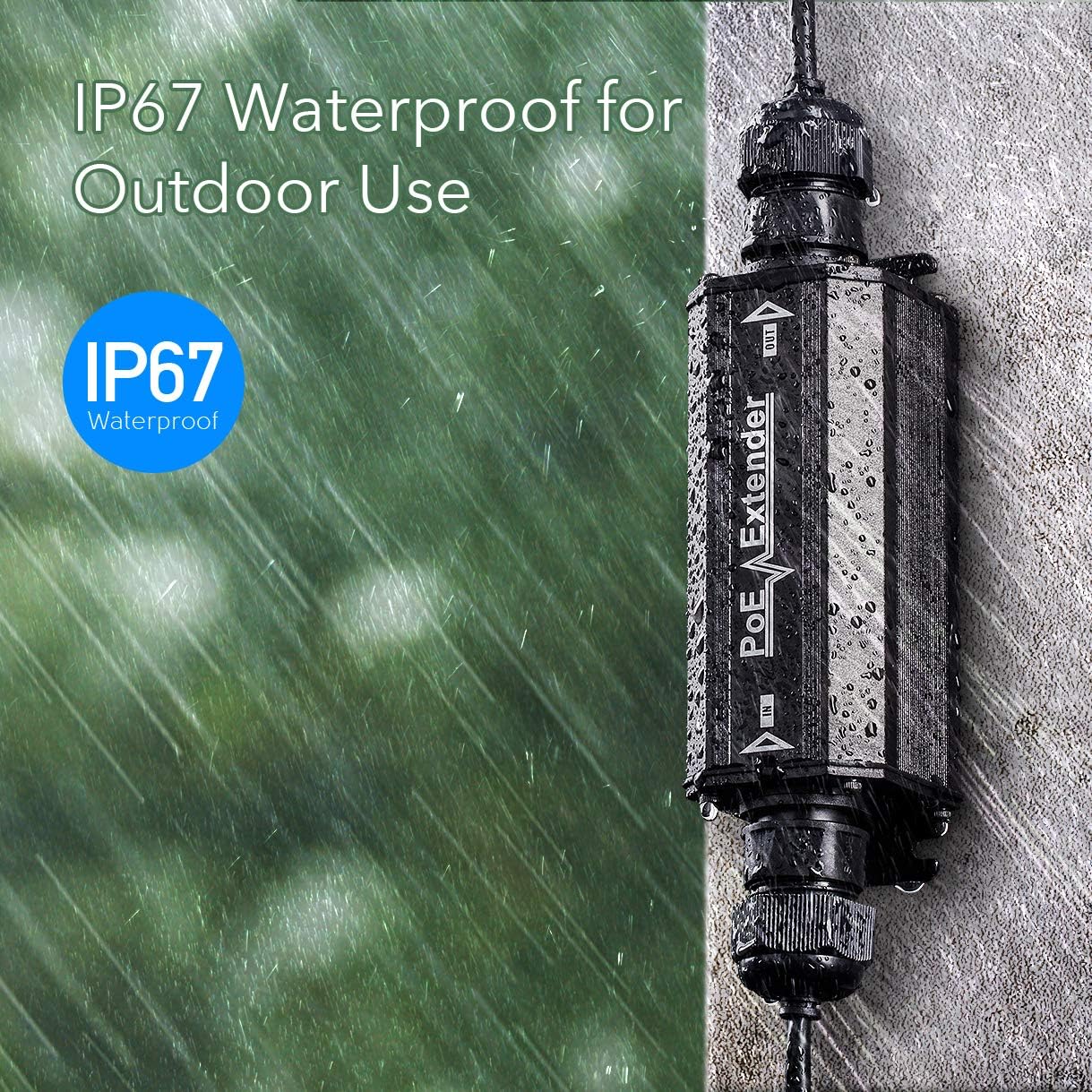 Cudy POE15 Gigabit Outdoor IP67 Waterproof PoE+ Extender, 10/100/1000Mbps