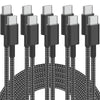 USB C to USB C Cable -  6FT -  60W (3.1A) Nylon Braided