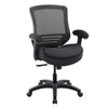 BOLISS 400lbs Ergonomic Office Chair Soft Thick Seat with Mesh Back (Black)