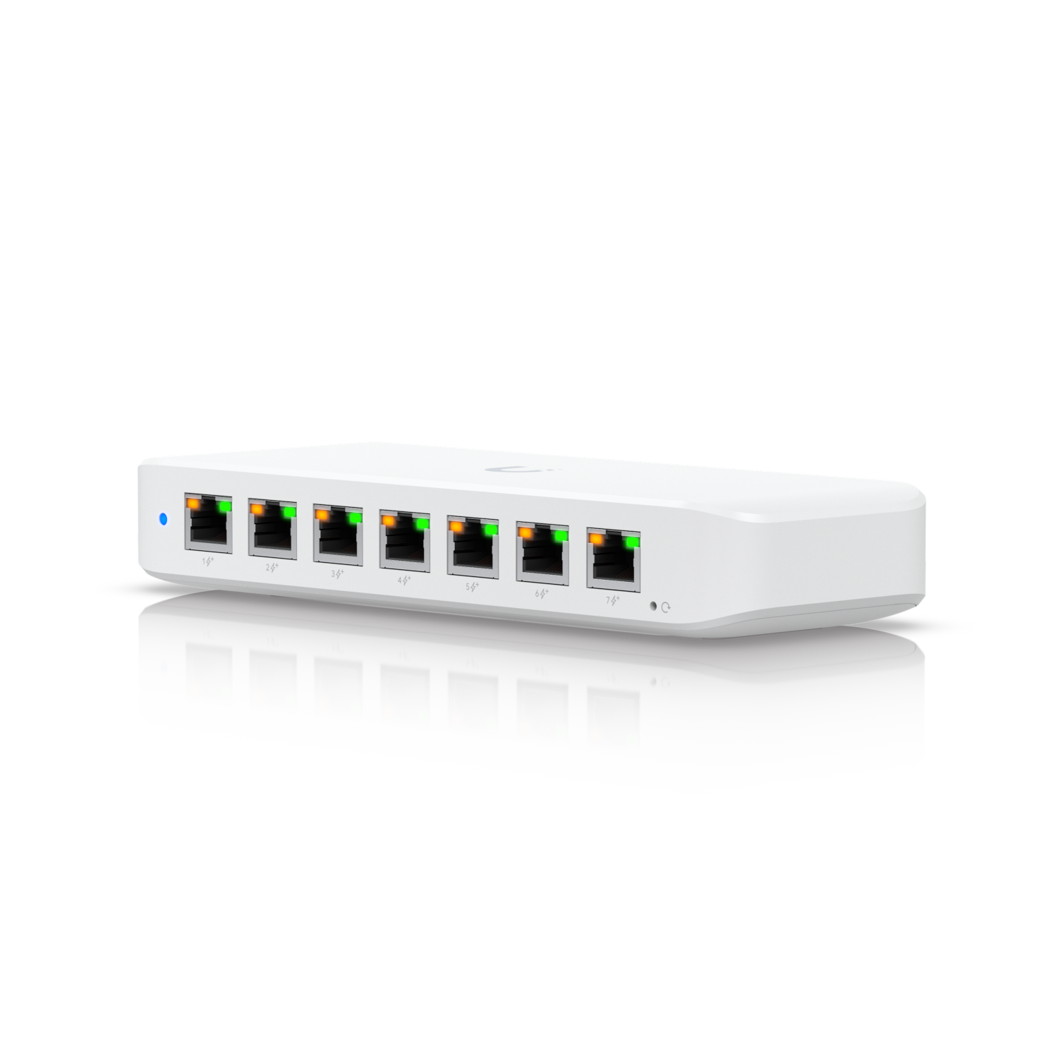 Ubiquiti Ultra 210W Switch - 8 Port PoE - Front: 7 ports - Back: 1 port