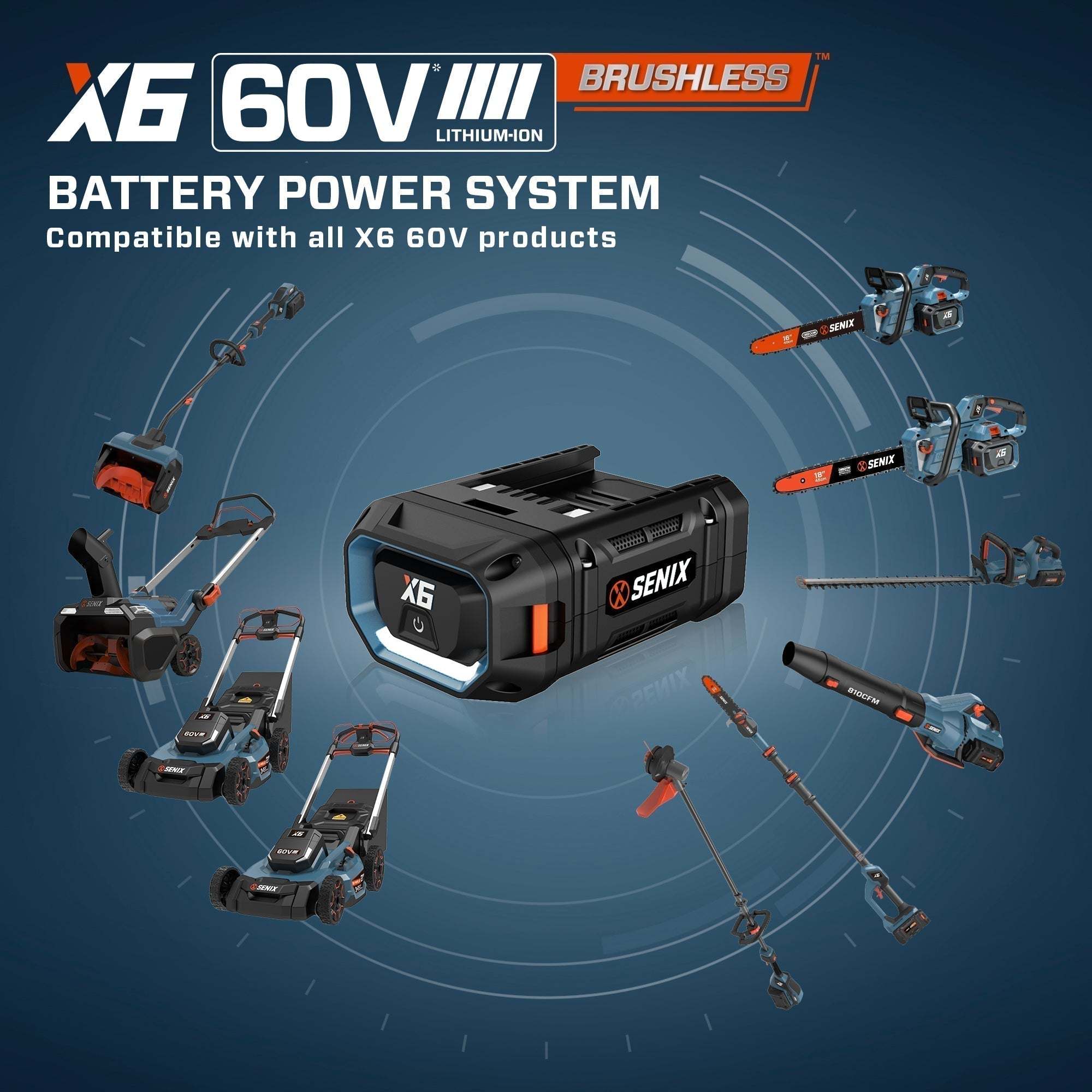 X6 60V Max* 4.0 Ah Lithium-ion Battery
