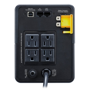 APC Back UPS, 750VA/410W, Tower, 120V, 4x NEMA 5-15R outlets, USB Type A + C Ports, User Replaceable Battery