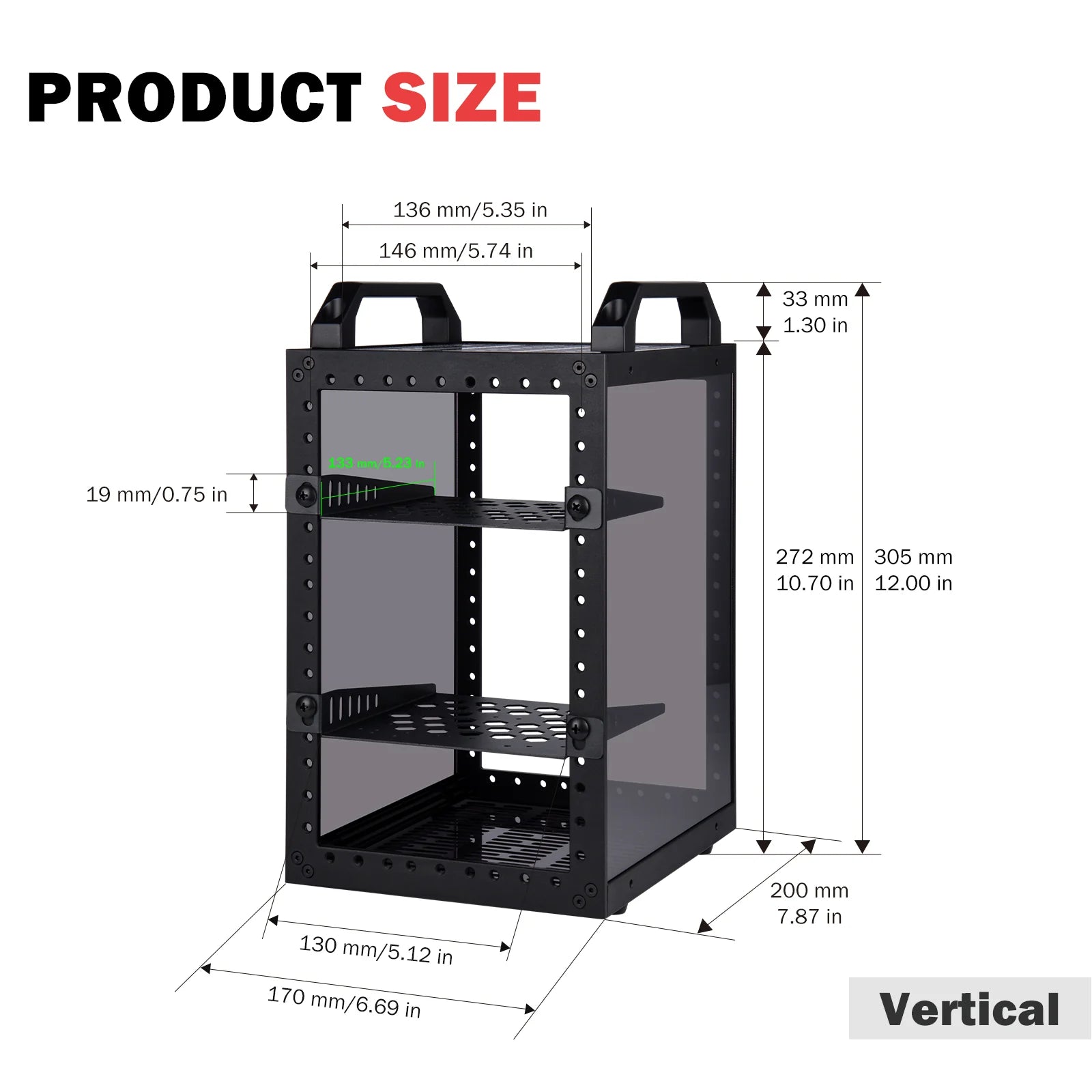GeeekPi DeskPi RackMate TT Mini Server Cabinet for Mini PC