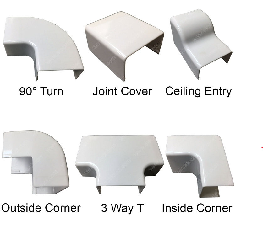 Electriduct Accessories for Latching Surface Cable Raceways - Medium