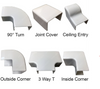Electriduct Accessories for Latching Surface Cable Raceways - Medium