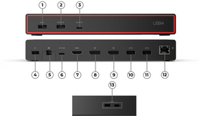 Lenovo ThinkPad USB4 Dock 5000 - Docking station