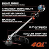 SENIX 4QL 26.5 cc Gas Weed Wacker - 4-Cycle 18" Gas String Trimmer - GTS4QL-L