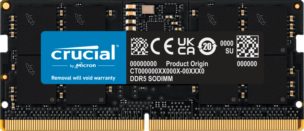 Crucial RAM 16GB DDR5 5600MT/s (or 5200MT/s or 4800MT/s)