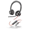 Poly Blackwire 8225 Stereo Microsoft Teams Certified USB-C Headset +USB-C/A Adapter