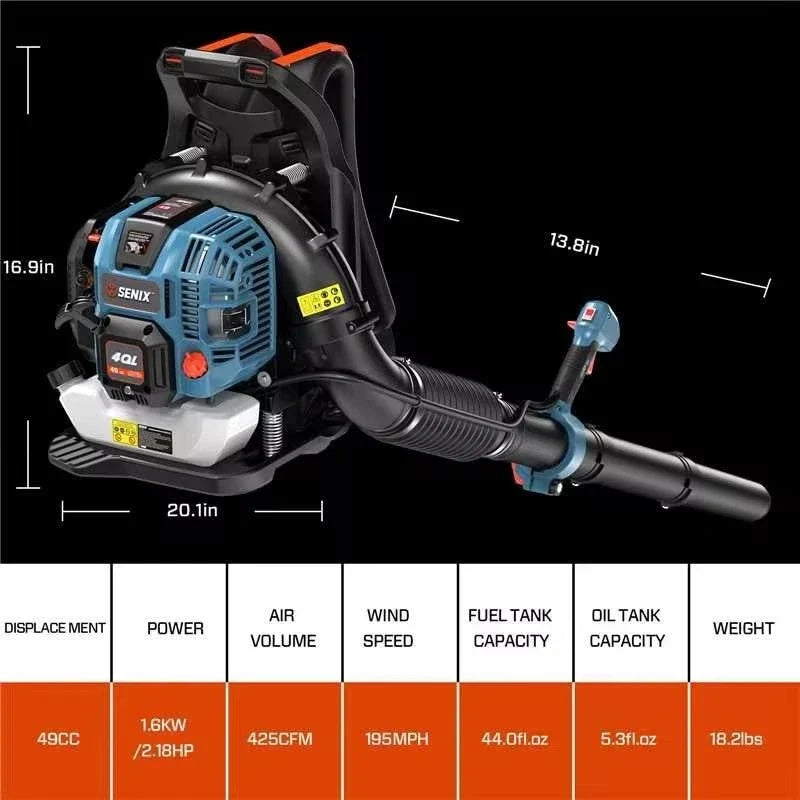 4QL® 49cc 4-Cycle Gas Backpack Leaf Blower