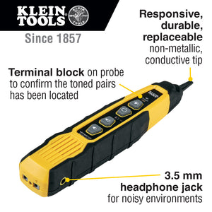 Klein Tools VDV500-820 Cable Tracer with Probe Tone Pro Kit for RJ11 and RJ45 Cables