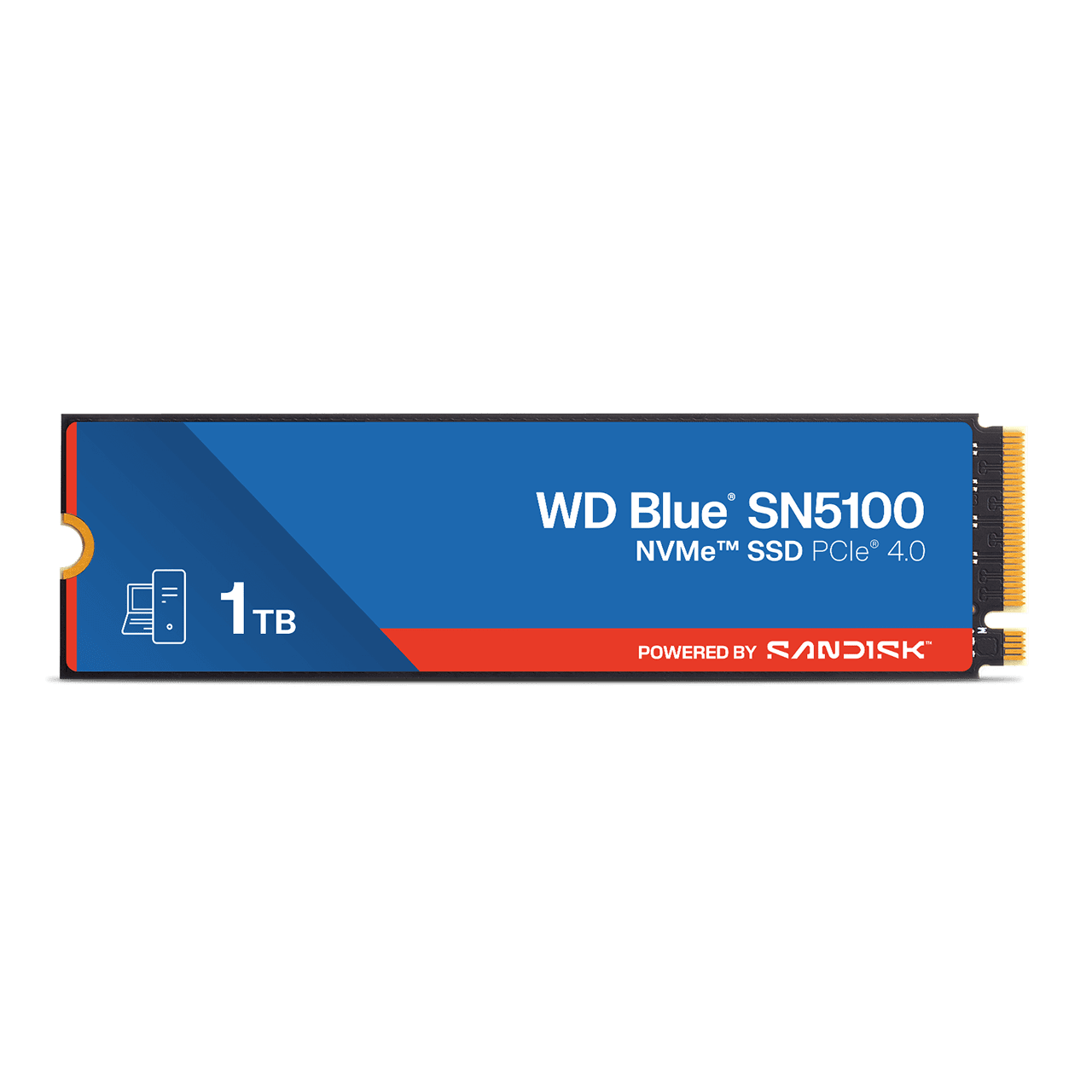 WD Blue SN5100 1TB NVMe SSD - M.2 2280, PCIe Gen 4.0, Internal Solid State Drive