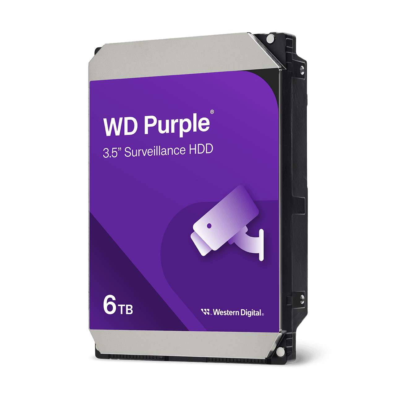 Western Digital 6TB WD Purple Surveillance Internal Hard Drive HDD - WD64PURZ