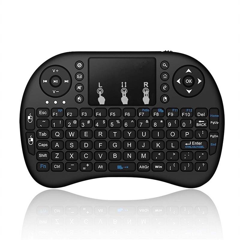 Backlit Mini Keyboard Touchpad Mouse, Mini Wireless Keyboard with Touchpad and Multimedia Keys
