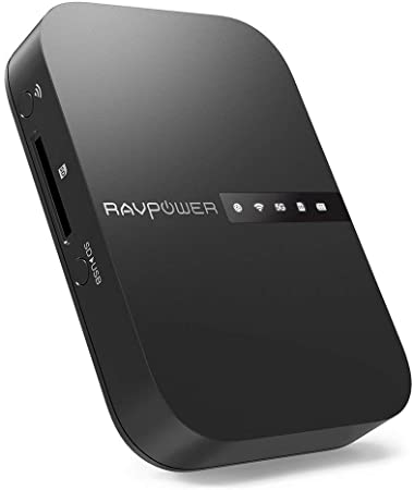 RAVPower FileHub, Travel Router AC750, Wireless SD Card Reader
