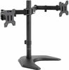 VIVO STAND-V002F Dual LED LCD Monitor Free-Standing Desk Stand for 2 Screens up to 27 Inch